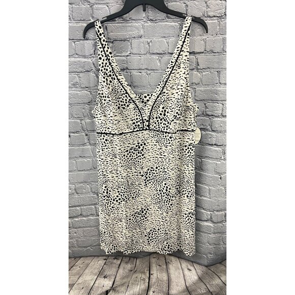 Soma Other - Soma Cool Nights Chemise Exotic Spots Ivory Black Nightgown Size XXL